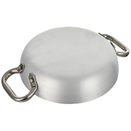 Agnelli Platinium Stieltopf aus Aluminium mit 2 Griffen aus Edelstahl, Silber, Silber, 20 cm