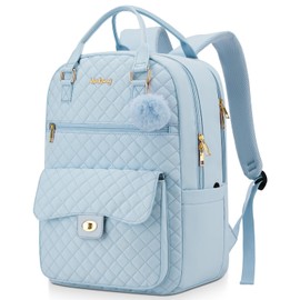 Cute Backpacks for Teen Girls, School Bag Laptop Backpack with Charging Hole for College Students, Elementary Middle School Bookbag, Blue