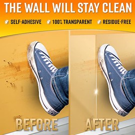 Primens: Película protectora de pared transparente, 7 hojas, 12x17 pulgadas, resistente a manchas y arañazos, para cocinas y oficinas, transparente