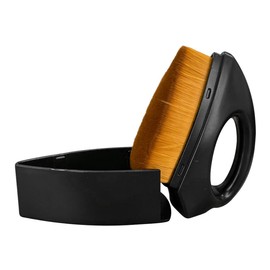 LAINLOY Car Tire Shine Brush, Soft Bristles Car Tire Wash Detailing Brush with Storage Case, Portable Car Cleaning Supplies, High-Density Auto Tire Applicator Brush (Brown)