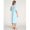 CALIDA Soft Cotton Short Sleeve Nightdress, Length 110 cm, 100%