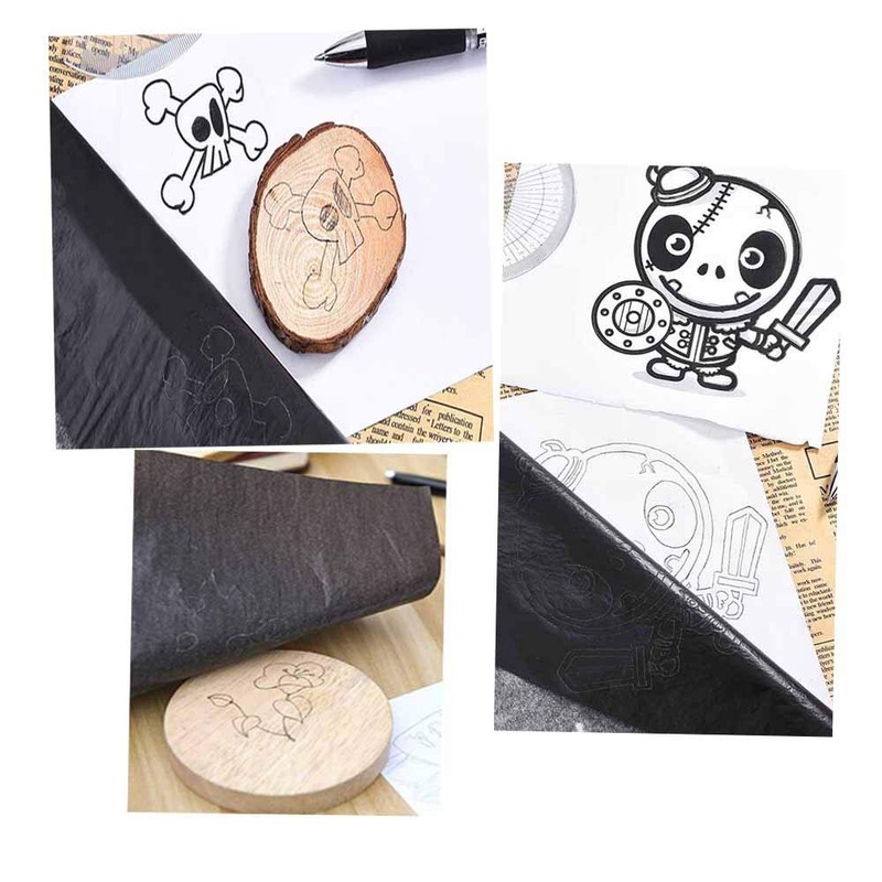 Yesallwas Tracing Paper A4 100 Sheets Black Carbon Paper Transfer