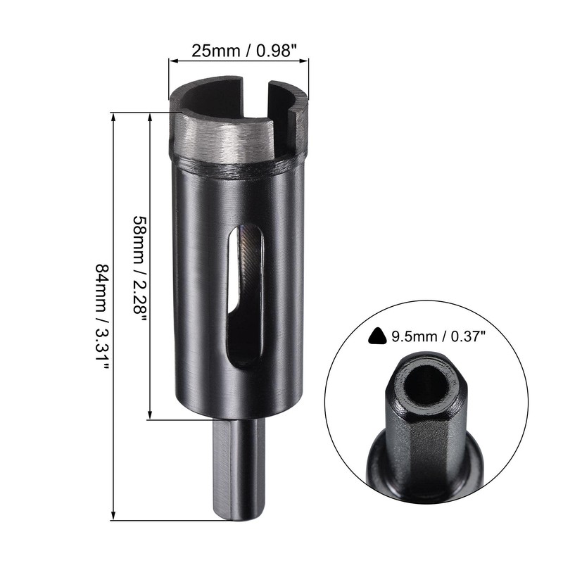 sourcing map 25mm Diamond Core Drill Bits Dry or Wet