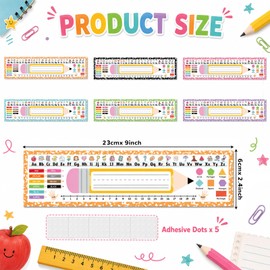 60Pcs Pastel Composition Notebook Desk NameTags Pencil Nametags Colorful Pencil Name Label Pastel Composition Name Plates Classroom Decor with Colors Shapes Alphabet Numbers School Teacher Supplies