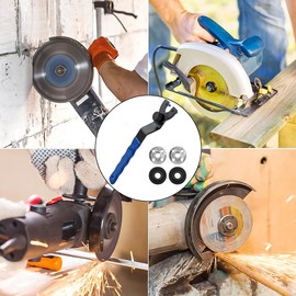 Angle Grinder Wrench,Adjustable Angle Grinder Socket Wrench with Nuts,High Hardness Grinder Spanner Wrench,Compact Grinder Wrench Tool for Angle Grinder,Bench Grinder,Circular Saw