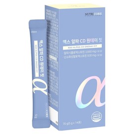Nutricore Max Alpha CD One Day Fit, 14 servings, 5g, 1 piece / 뉴트리코어 맥스 알파 CD 원데이 핏, 14회분, 5g, 1개