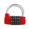 5 Digit Combination Padlock 5 Letter Word Lock Security Password