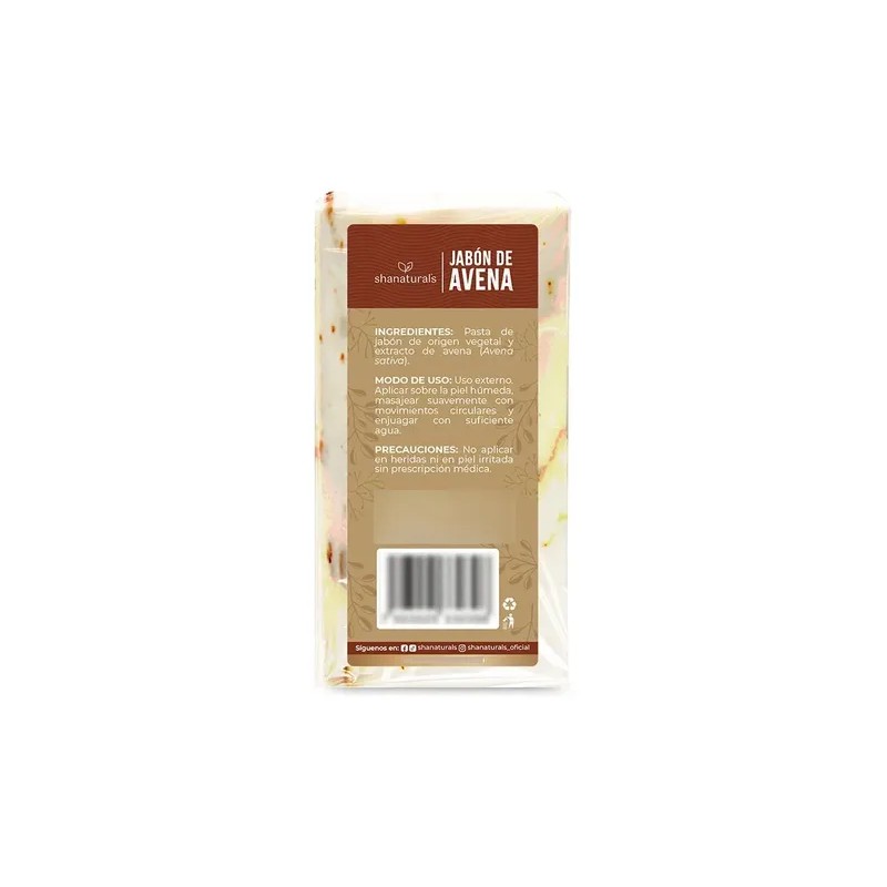 Jabón Artesanal Avena Shanaturals 100g - Suavidad