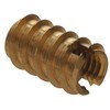 The Hillman Group 3019 1/4-20-Inch Brass Wood Insert, 20-Pack