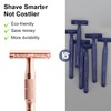 Matte Rose Gold Safety Razor for Women, Single Blade Razors