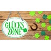 Glückszone Sign - Hanging Sign with Cord and Suction Cup