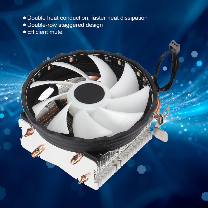 CPU Cooler Double Tower Efficient Mute Double Heat Conduction Single