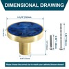 Cionyce 12 Pack Gold Knobs for Dresser Drawers, Brass Dresser