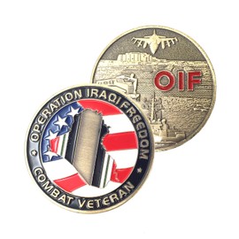 OIF Veterans Military Coin Iraqi Freedom Challenge Coin