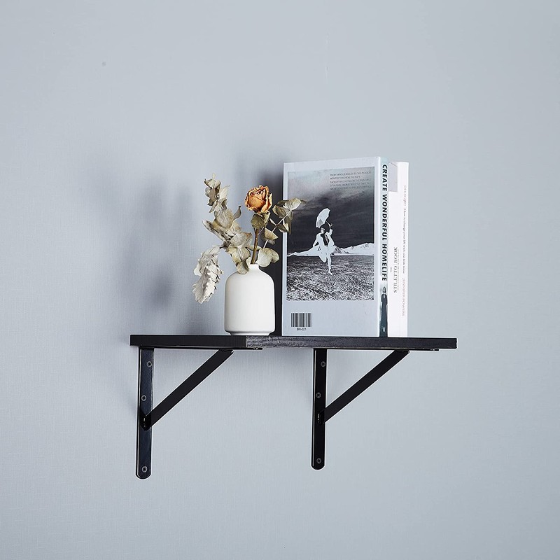 NEODROP 6-Pack 8 Inch Heavy Duty Shelf Brackets, Large Wall