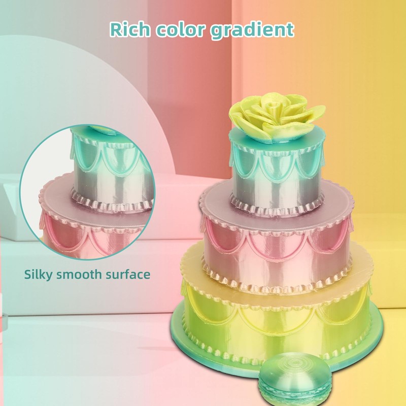 Silk PLA 3D Printer Filament 1.75mm Silk Shiny Fast Gradient