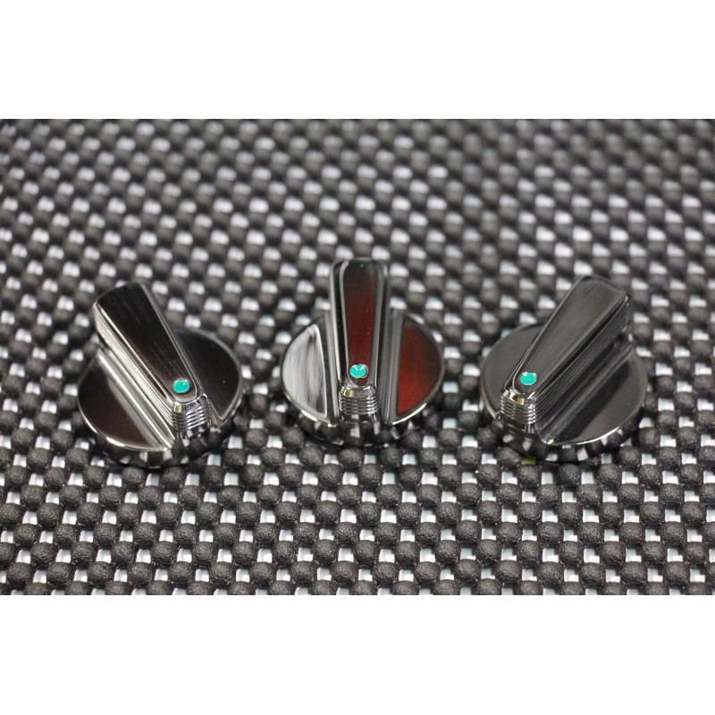 SilverHorse Racing SHR Tru-Billet A/C Knob Set Triple Chrome Plated