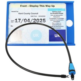 Blue Badge Disabled Holder Guard Parking Security Anti Theft Lock Wallet Purse