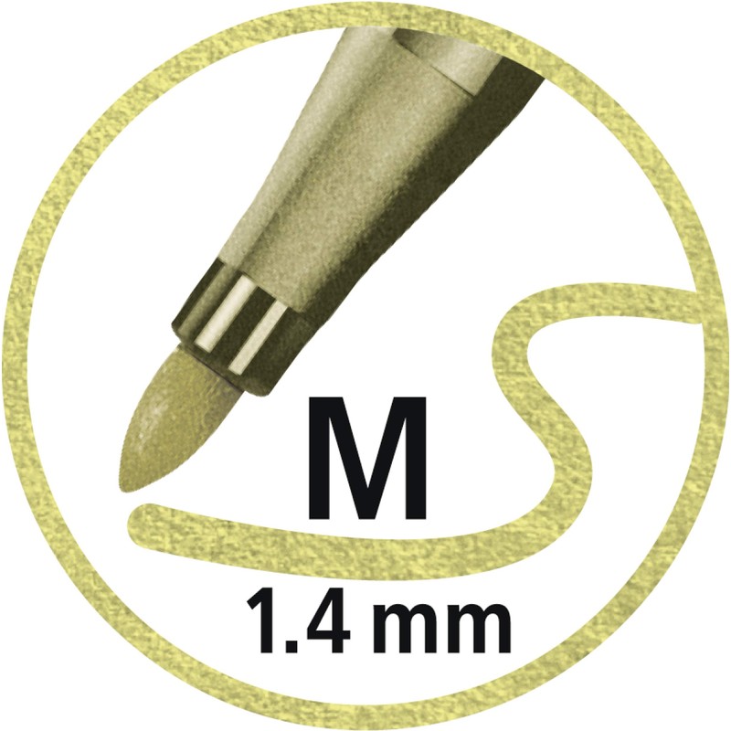 Metallic Premium Felt Tip Pen - STABILO Pen 68 metallic