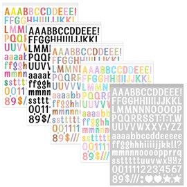 4800 PCS 30-Sheet 0.5 Inch Small Letter Stickers for Water Bottle Scrapbook 1/2" Half in. Mini Deco Alphabet Stickers Colorful Vinyl Letter Stickers for Mailbox Label Book DIY (Bold,Assorted Colors)