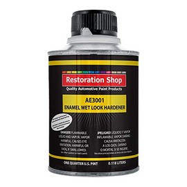 Restoration Shop AE3001 Acrylic Enamel Wet Look Hardener - Quarter Pint, Universally Used as Catalyst in Many Brands of Automotive Enamel Paints
