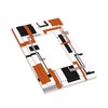Spshian Outlet Covers Orange Modern Abstract Square Geometric 1 Gang