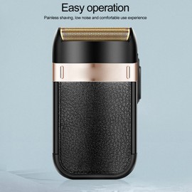 Saluaqui Electric Foil Shavers, 2 in 1 Dual Purpose Low Noise Powerful Motor Stainless Steel Blade Portable Barber Shaver Gifts for him