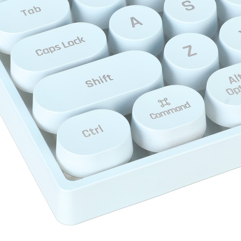 Gaming Keyboard USB Round 87 Keys Colorful Backlit Ergonomic Mechanical