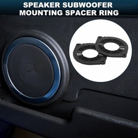 TUCKBOLD Speaker Spacer Ring Midrange Speaker Spacer Adapter for Honda Waterproof Speaker Subwoofer Mounting Spacer Bracket Ring Black 2 Pcs