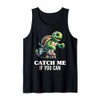 Funny Turtle Pun Catch Me Turtle Lover Graphic Tank Top