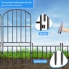 Adavin Animal Barrier Garden Fence,10 Pack Black 12''L x 25"H