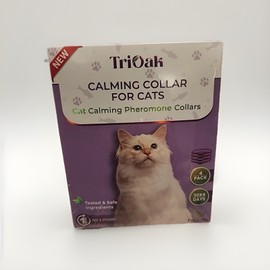 TriOak 4 Pack Cat Calming Collar Calming Pheromone Collar for Anxiety Stress