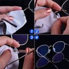 150 Pairs Ultra-Soft PVC Nose Pads for Eyeglasses Screw on/Push
