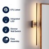 JONATHAN Y JYL7022B Makena 28" Dimmable Integrated LED Metal Wall