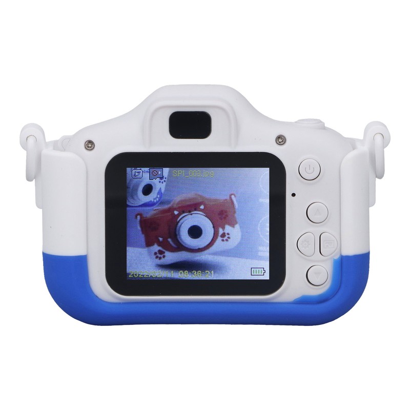 Kids Camera Small Portable Blue Children's Cute Cartoon Fox Shape