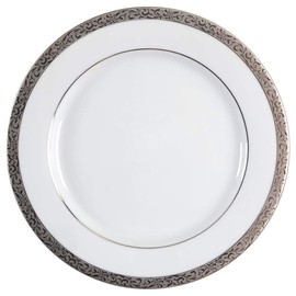 Nikko Ceramics Platinum Filigree Salad/Dessert Plate