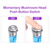 DMiotech 5Pcs 19mm / 3/4" Push Button Switch, IP65 1NO1NC