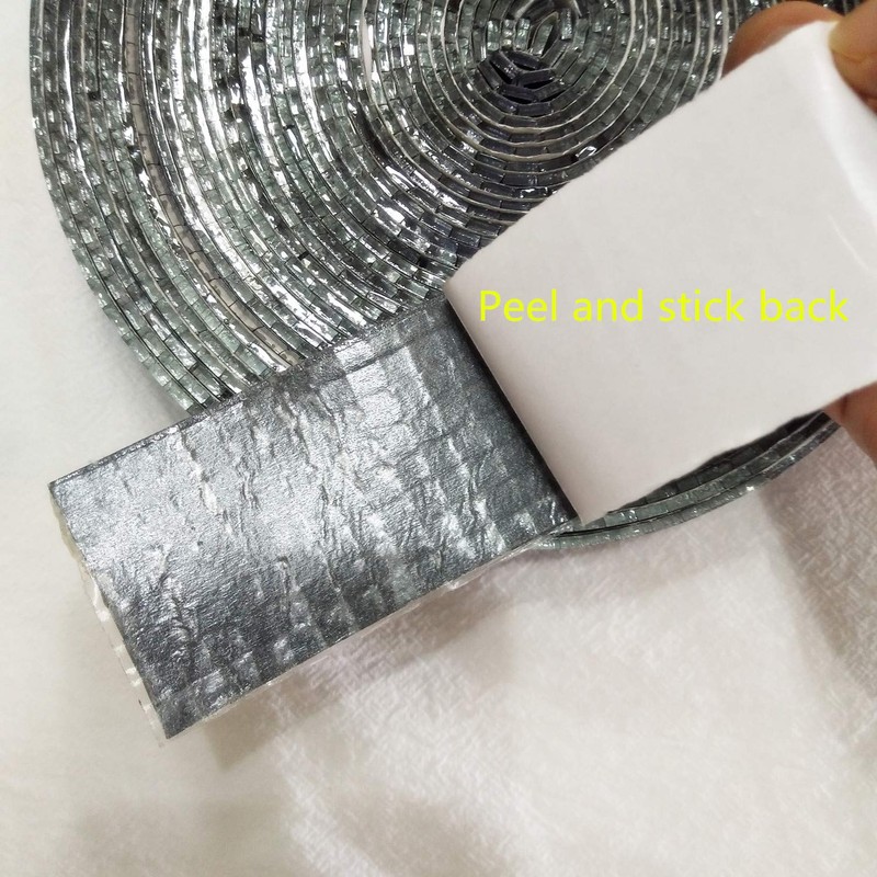 YONGPAN Self-Adhesive Mini Square Glass,1000pieces Blue Square Mirrors Mosaic Tiles