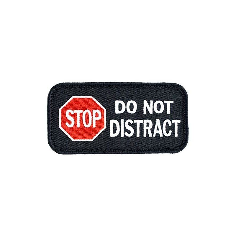 Stop Do Not Distract - Service Dog Embroidered Patch -