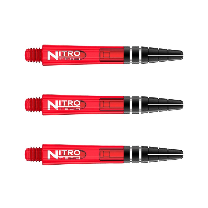 Red Dragon Nitrotech Short Shafts - Red - 3 Sets