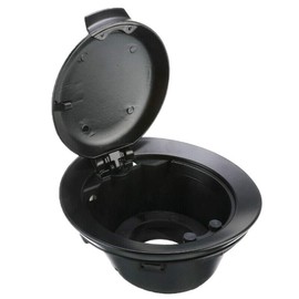 GSRECY For Challenger 2008-2019 Matte Black Vapor Edition Fuel Gas Filler Door Cover Cap