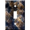 Toggle Wallplate, Single Light Switch Cover Plate - Abstract color