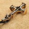 Drachensilber Wolf Cross Viking Jewellery Icelandic Jewellery Bronze Length 5.4