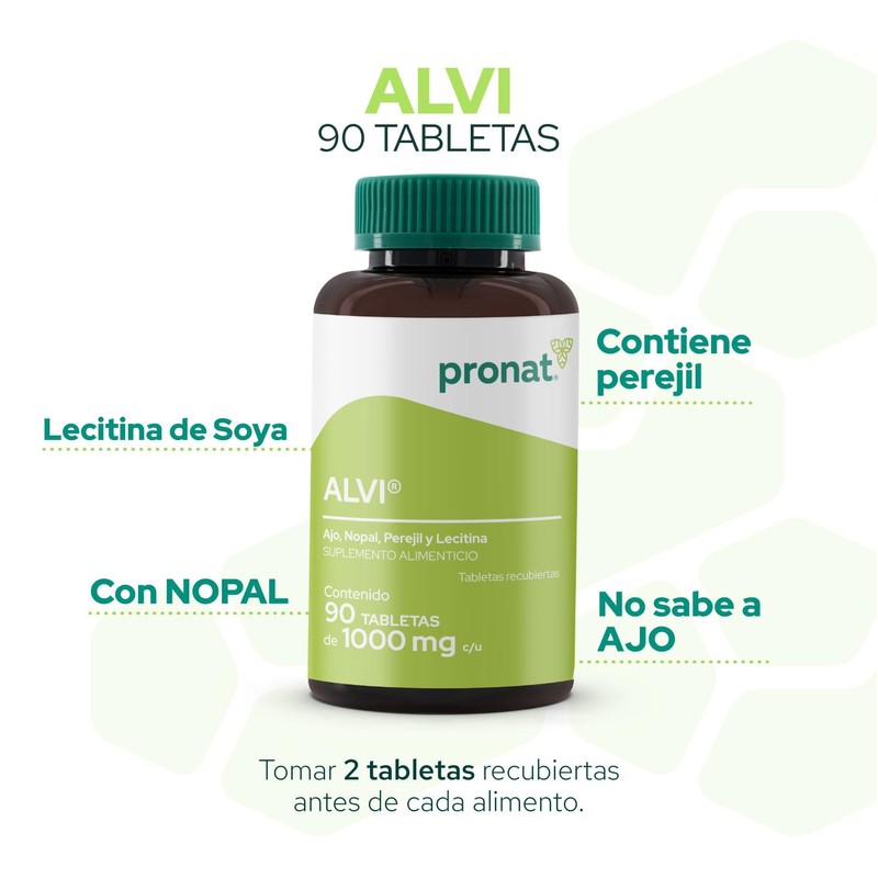 Pronat | Alvi 90 tabletas recubiertas de 1000 mg cada