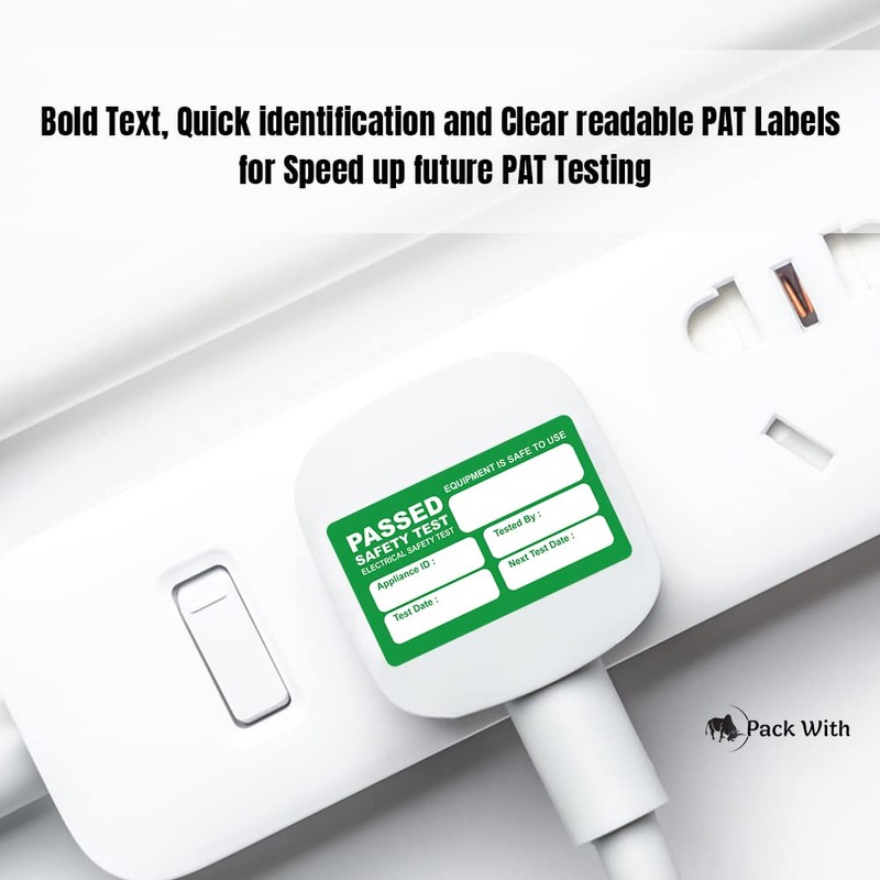 Pat Testing Stickers Pack of 550 Passed Stickers with 50