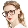AEZUNI Retro Reading Glasses 2.25 Women Oversized Square Frame Fashion