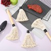 Meng Jiaran Grill Basting Mop, 2 Pcs Barbecue Basting Brushes