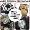 SKJJM Rete per Casco Moto, 2 Pezzi Rete Bagagli per