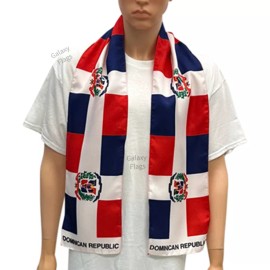 Unbranded Dominican Rep Scarf / Dominican Republic Flag Scarf / Dominican Republic