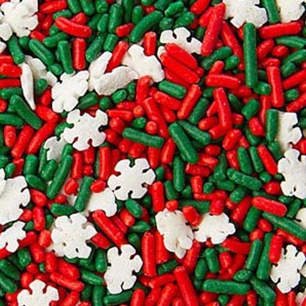 Holiday Snowflake Sprinkle Mix 4 Ounce Pack